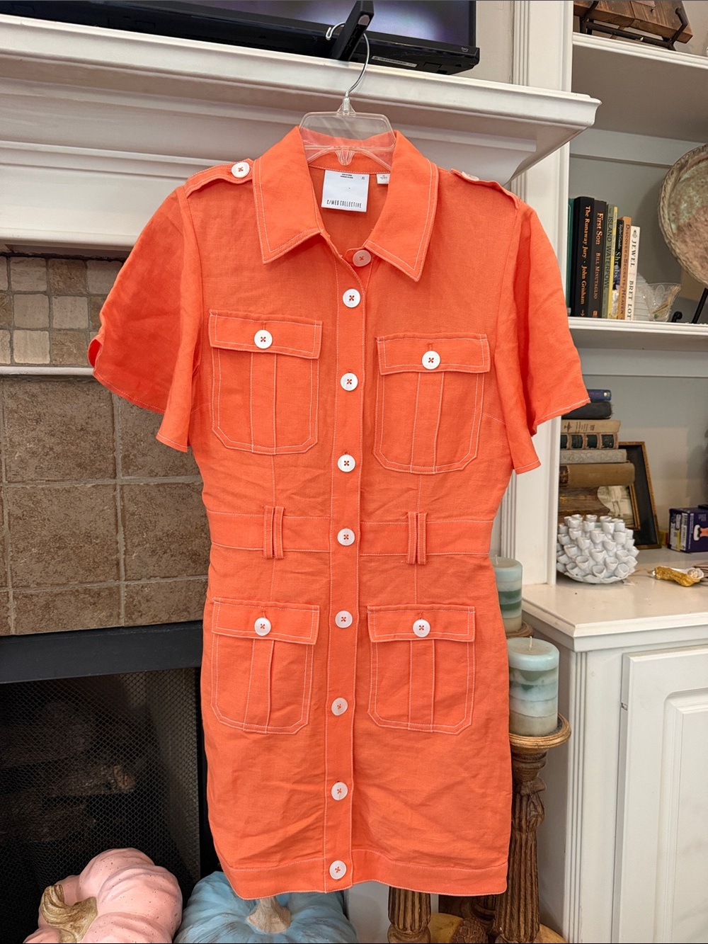 C/MEO COLLECTIVE
MISSING YOU MORE MINI DRESS APRICOT Orange XS